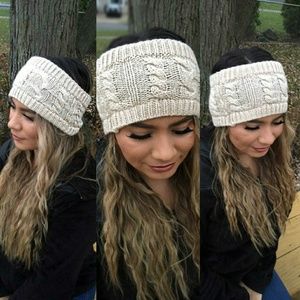 Headband Beanie with open slot hand knitted Silver